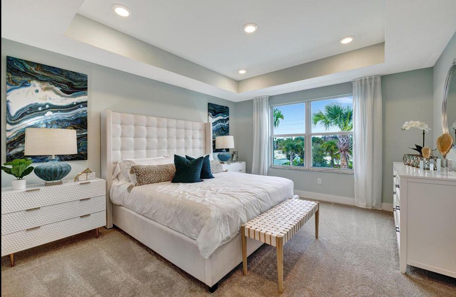 Furnished interior view inside a new home in Aspire at Hawks Ridge, Port St. Lucie (Image 4).