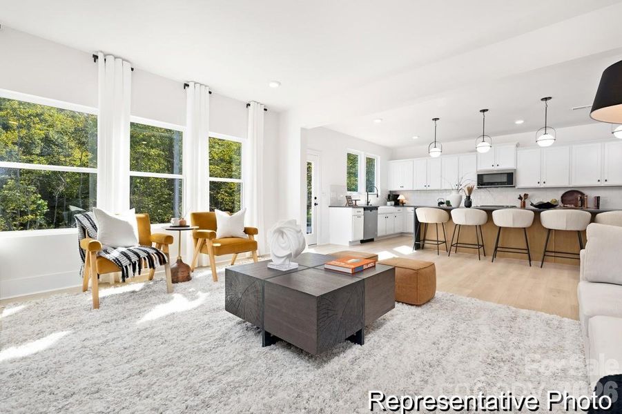 Furnished interior view inside a new home in Lowell Woods, Lowell (Image 28).