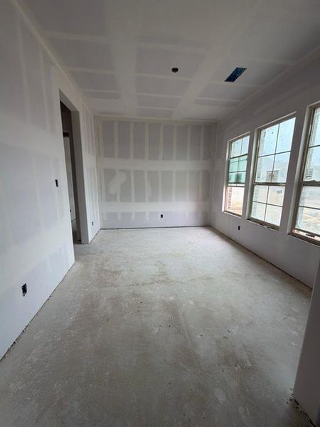 Spare room with concrete floors Spare room with concrete floors