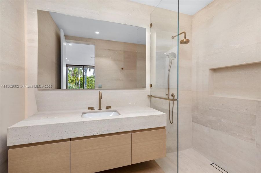 Furnished interior view inside a new home in , Miami Beach (Image 8). Furnished interior view inside a new home in , Miami Beach (Image 8).