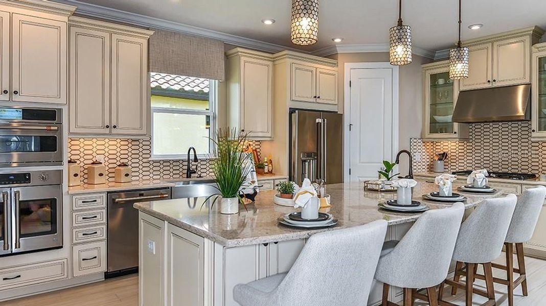 Furnished interior view inside a new home in Esplanade at Wiregrass Ranch, Wesley Chapel (Image 16).