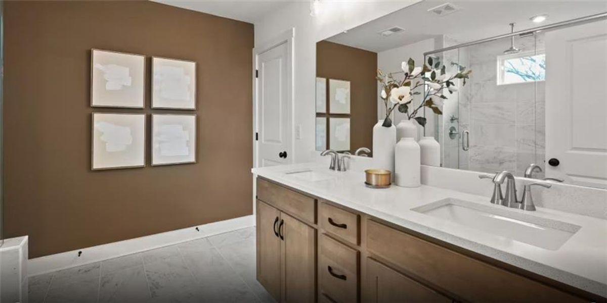 Furnished interior view inside a new home in Riversprings, Dacula (Image 9).