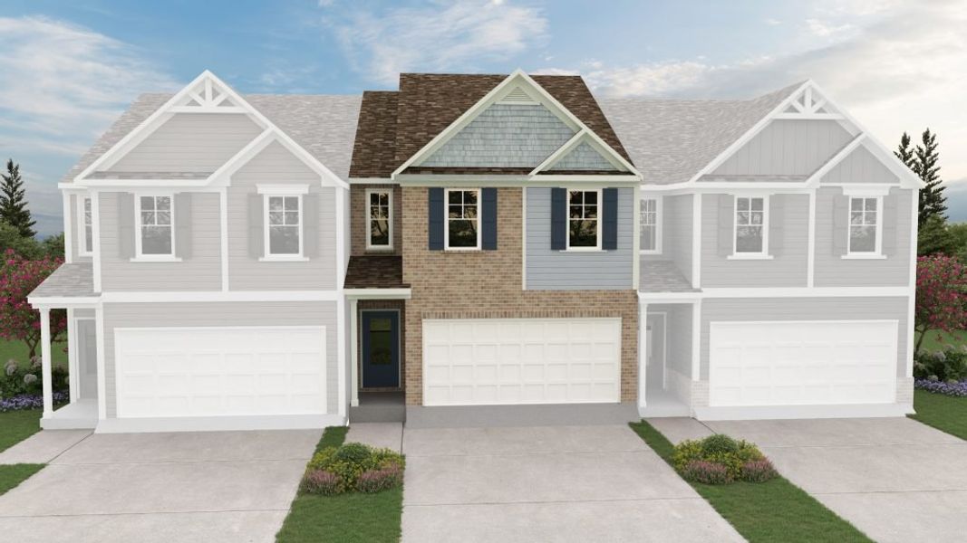 Representative exterior photo of a completed home built from the The Newbury by Direct Residential Communities in Chastain Heights, Woodstock, GA (Image 10).