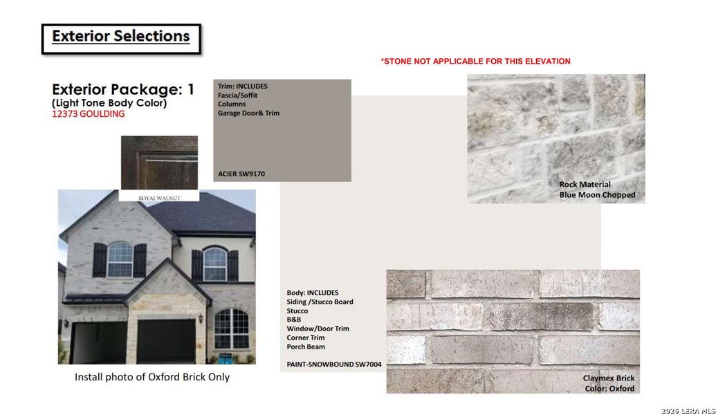 Sample of building materials used in homes in Davis Ranch, San Antonio (Image 5).