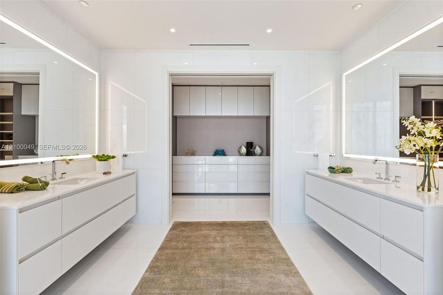 Furnished interior view inside a new home in , Miami (Image 14).