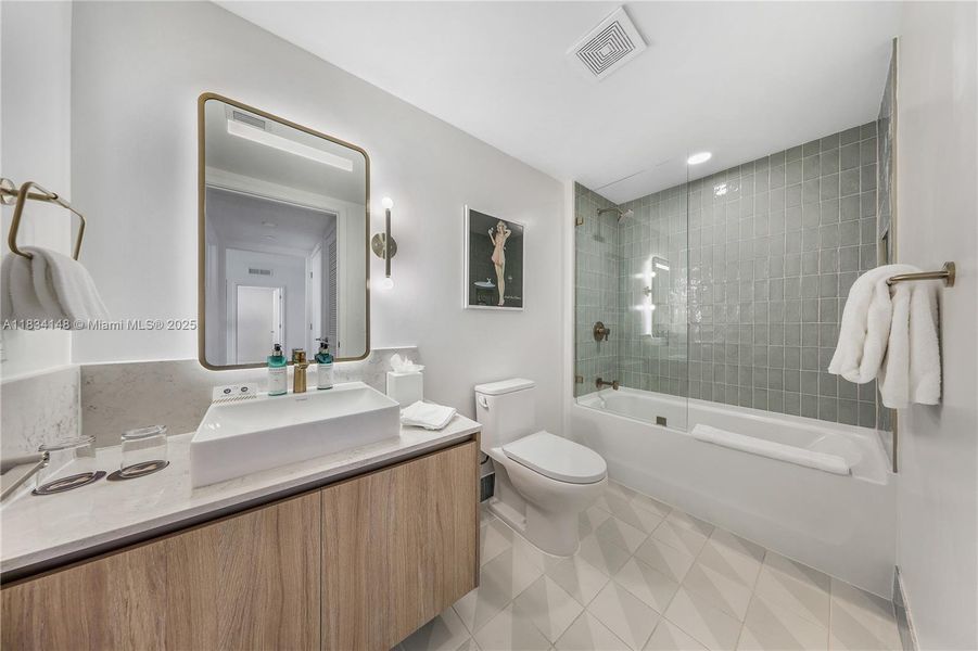 Furnished interior view inside a new home in , Miami (Image 15). Furnished interior view inside a new home in , Miami (Image 15).