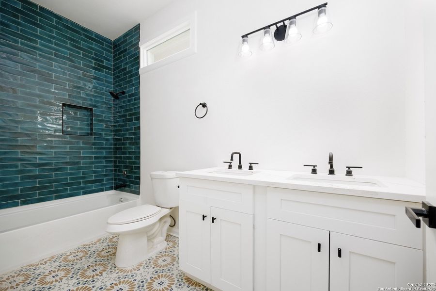 Furnished interior view inside a new home in , Blanco (Image 39). Furnished interior view inside a new home in , Blanco (Image 39).