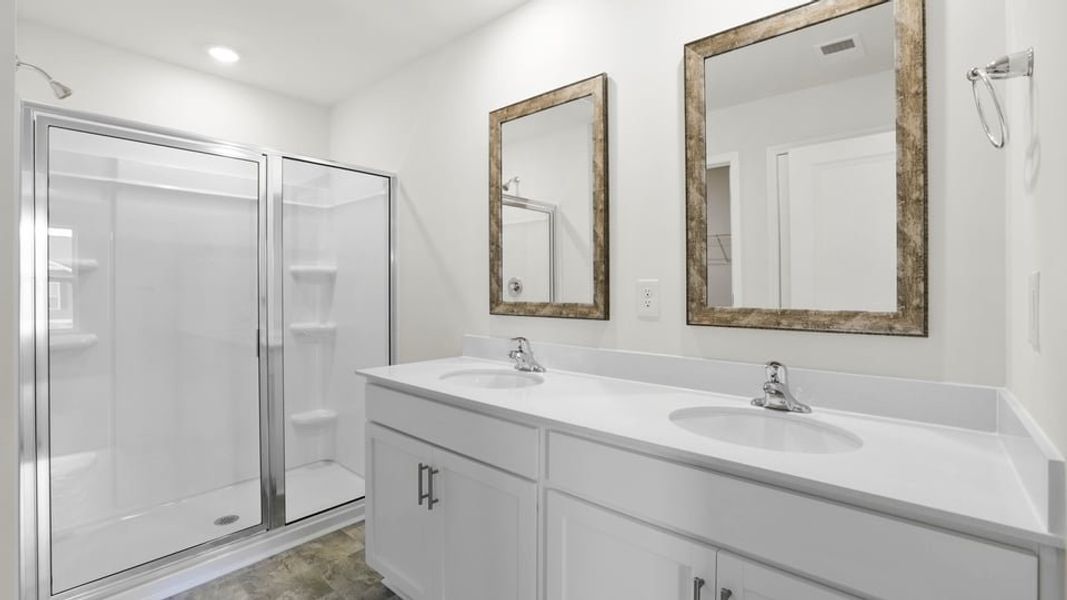 Furnished interior view inside a new home in Durbin Meadows Traditions, Fountain Inn (Image 12).