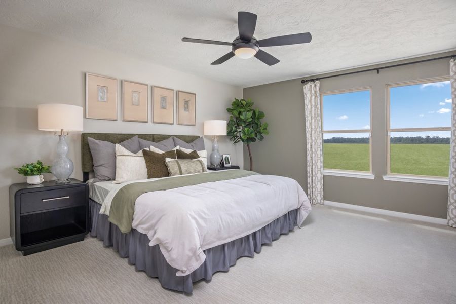 Representative furnished interior of a home built from the 1907 Modeled by KB Home in Madera Trails, New Caney (Image 9).