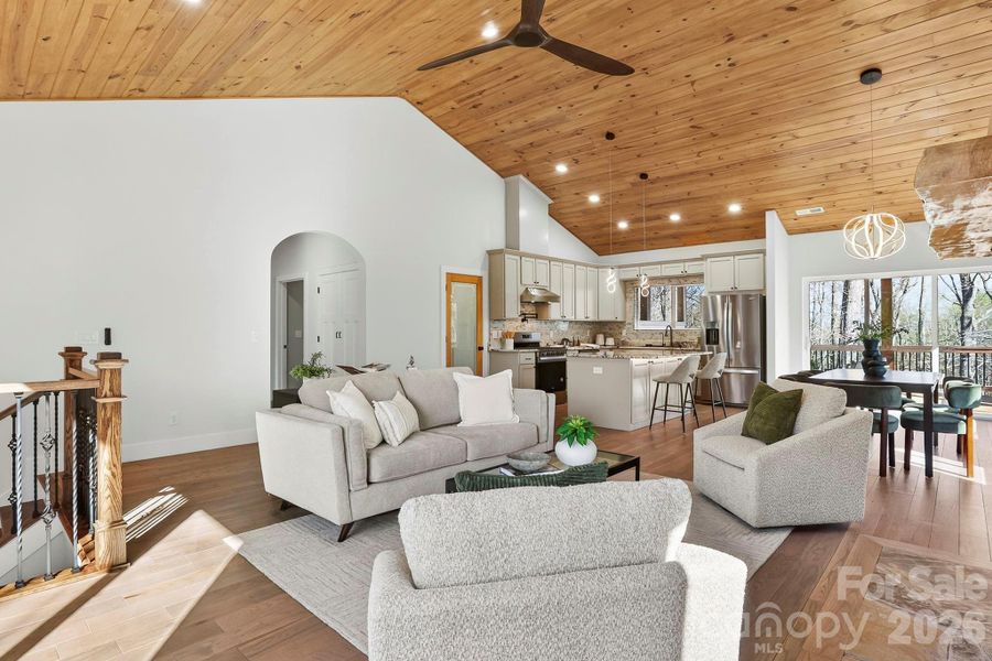 Furnished interior view inside a new home in , Hendersonville (Image 8).