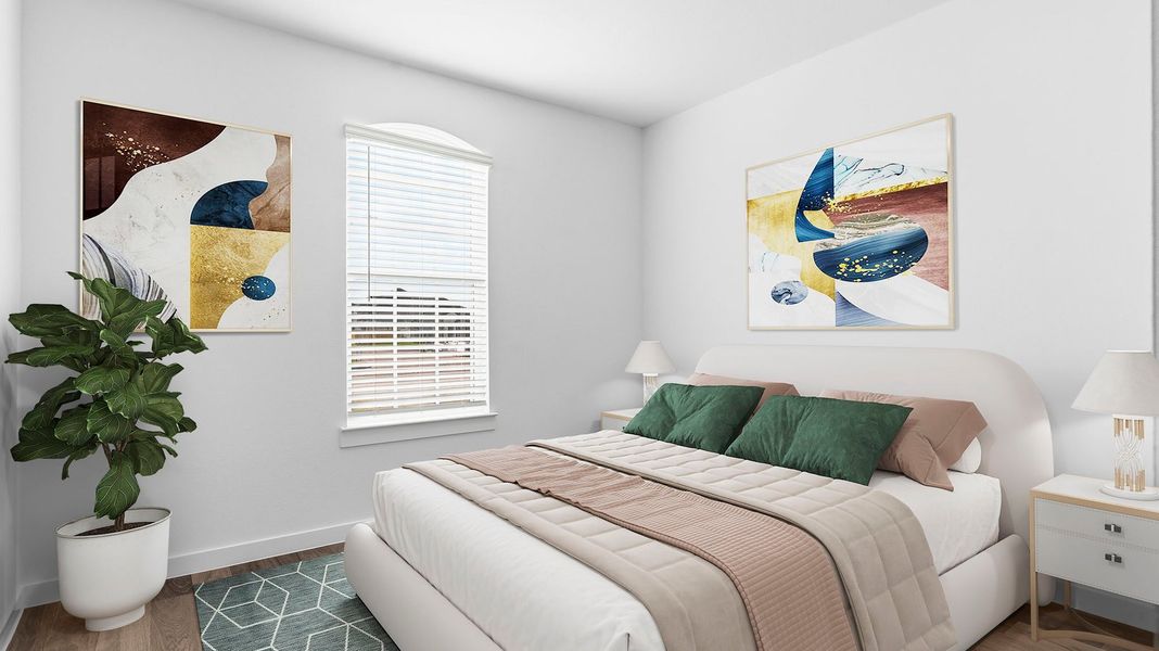 Furnished interior view inside a new home in Davis Harbor, League City (Image 13).