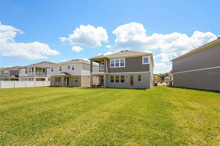 Exterior details and patio area of a home in Estates at Rivercrest, Sanford (Image 26).