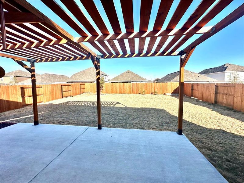 Exterior details and patio area of a home in , Fort Worth (Image 3). Exterior details and patio area of a home in , Fort Worth (Image 3).