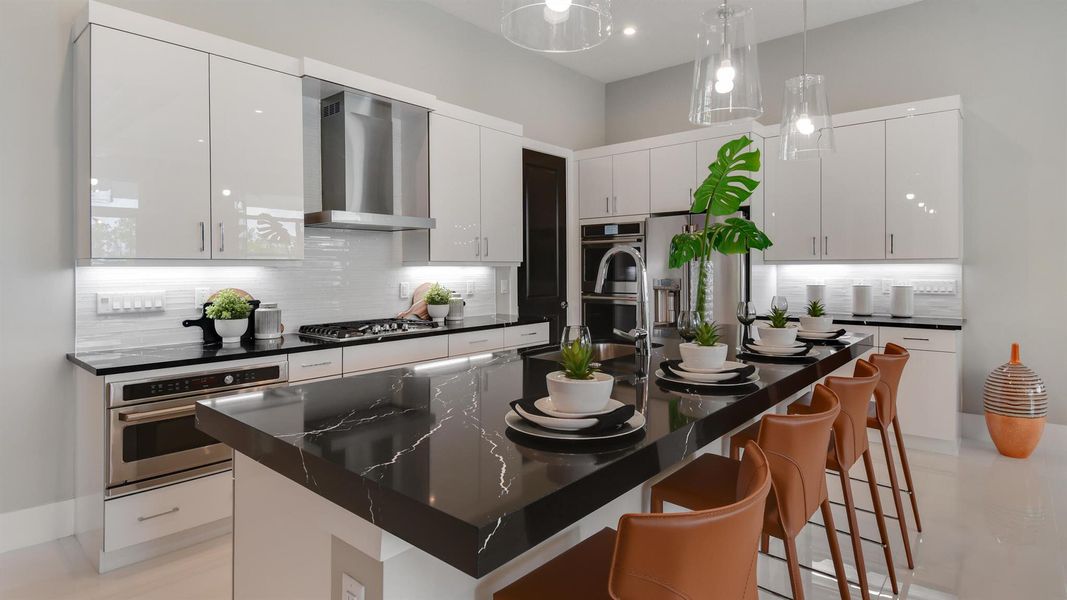 Furnished interior view inside a new home in Mosaic, Port St. Lucie (Image 39).