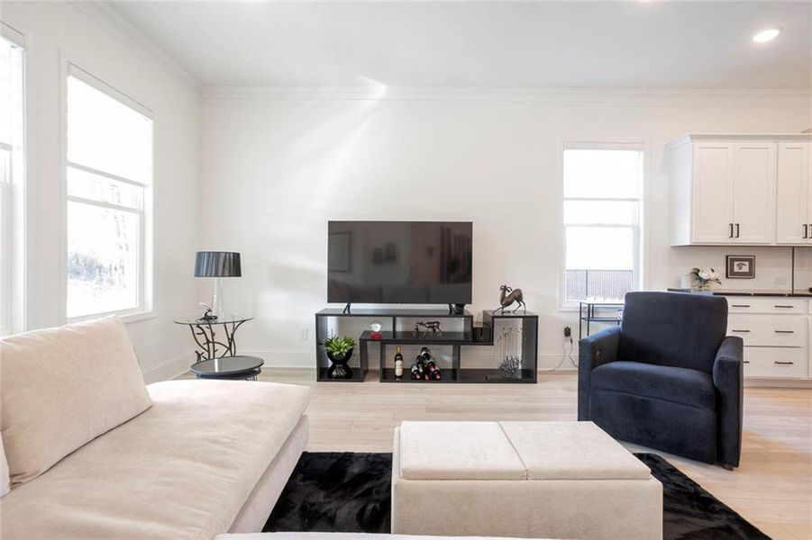 Furnished interior view inside a new home in Courtyards at Traditions, Cumming (Image 16).