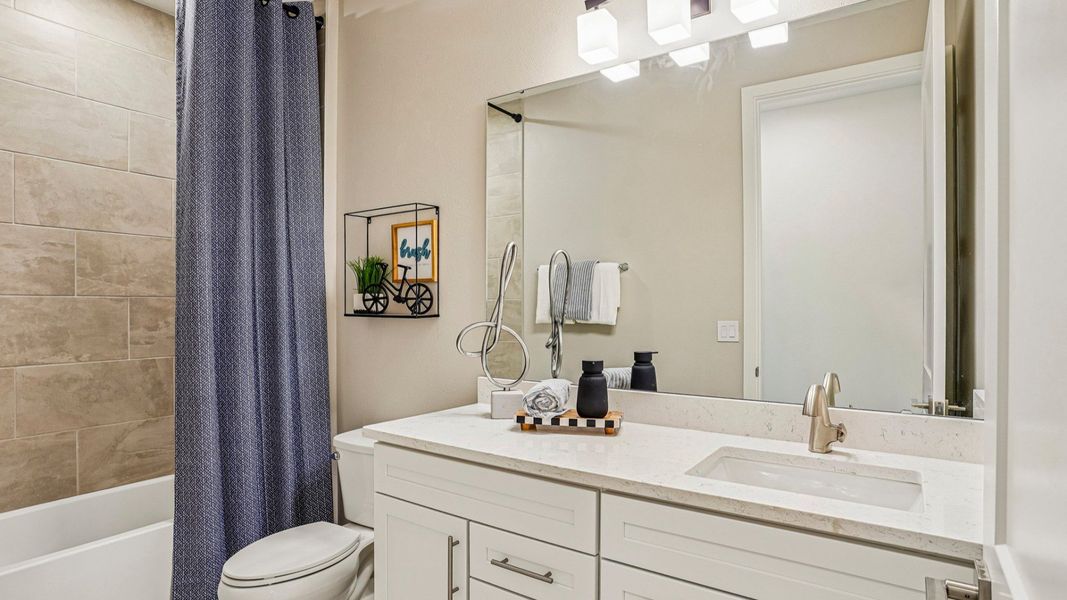 Oleander First Floor Secondary Bathroom by DRB Homes in Ardisia Park in New Smyrna Beach, FL Oleander First Floor Secondary Bathroom by DRB Homes in Ardisia Park in New Smyrna Beach, FL