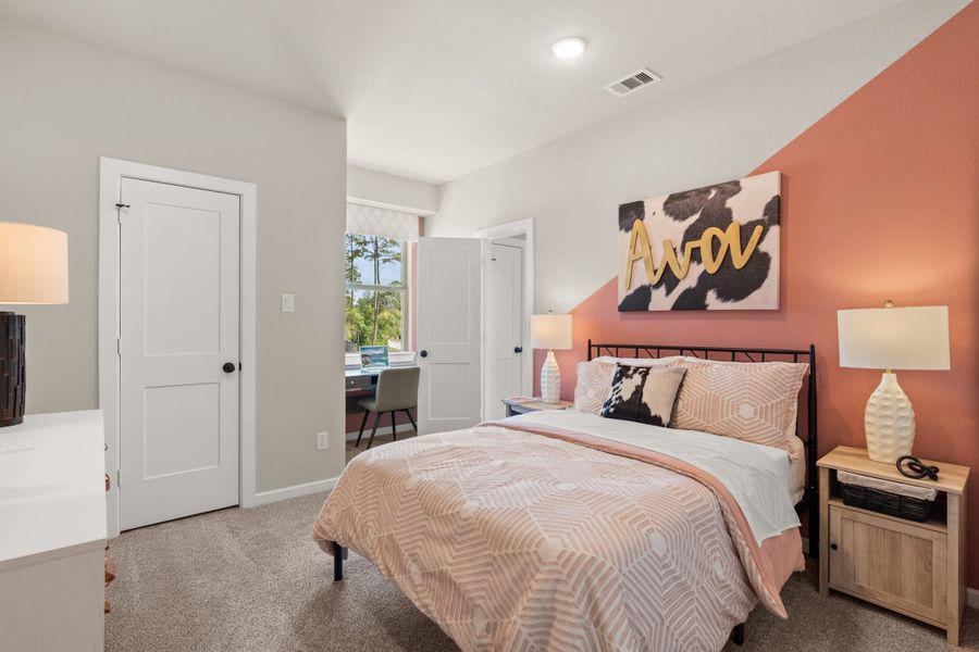 Furnished interior view inside a new home in The Woodlands Hills, Willis (Image 12).