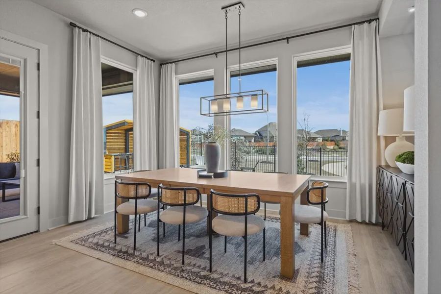 Representative furnished interior of a home built from the Malani by Chesmar Homes in Attwater 65's, Waller (Image 8).