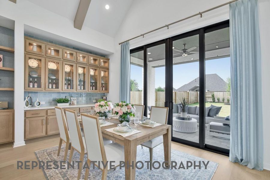 Furnished interior view inside a new home in Meridiana, Manvel (Image 12).
