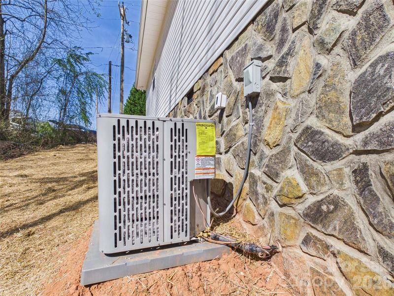 Exterior details and patio area of a home in , Valdese (Image 23).