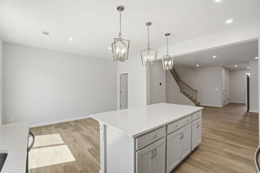 Furnished interior view inside a new home in Arbor Chase, Clover (Image 7). Furnished interior view inside a new home in Arbor Chase, Clover (Image 7).