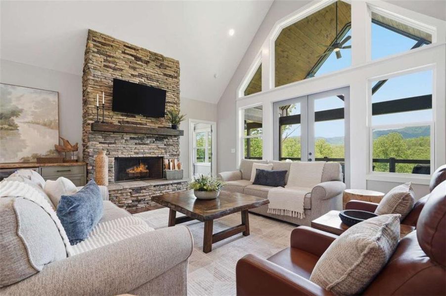Furnished interior view inside a new home in , Blue Ridge (Image 8). Furnished interior view inside a new home in , Blue Ridge (Image 8).