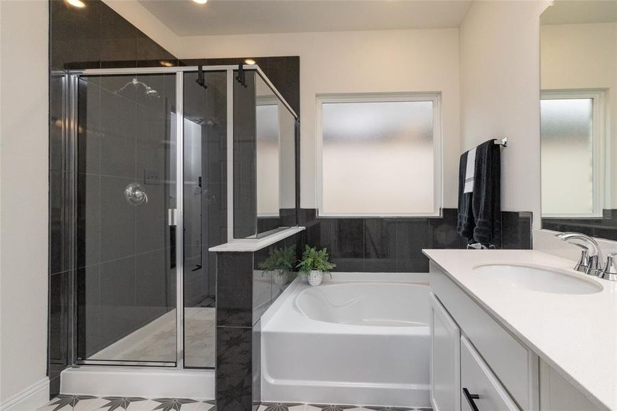 Furnished interior view inside a new home in The Preserve Estates, Northlake (Image 24).