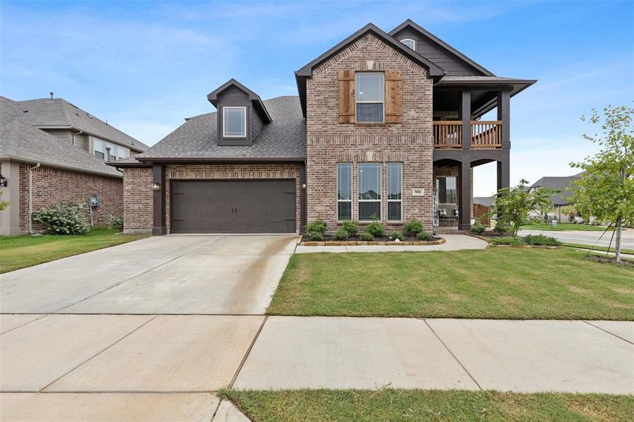 Front exterior of a new home in , Justin, TX, highlighting curb appeal (Image 21).