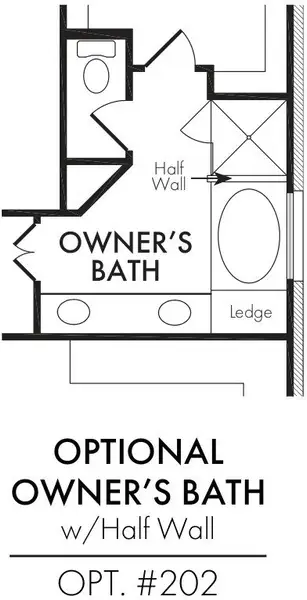 Master Bath – Tub Shower 1/2 Wall Master Bath – Tub Shower 1/2 Wall