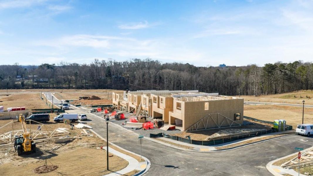 In-progress construction of a new home in Village at Pine Valley, Gainesville, GA (Image 5).