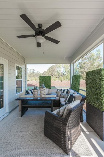 Representative furnished interior of a home built from the Helmsley by Bill Clark Homes in The Sanctuary at Sunset Beach, Sunset Beach (Image 57). Representative furnished interior of a home built from the Helmsley by Bill Clark Homes in The Sanctuary at Sunset Beach, Sunset Beach (Image 57).
