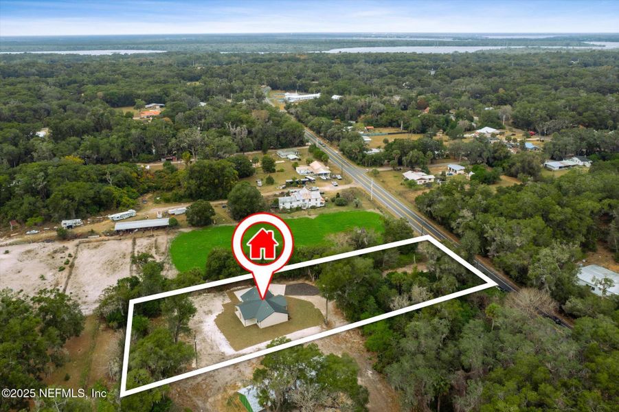Front exterior of a new home in , San Mateo, FL, highlighting curb appeal (Image 30). Front exterior of a new home in , San Mateo, FL, highlighting curb appeal (Image 30).