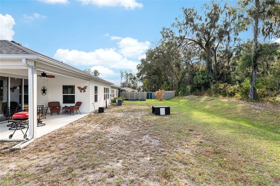 Exterior details and patio area of a home in Finley Woods, Gainesville (Image 35). Exterior details and patio area of a home in Finley Woods, Gainesville (Image 35).