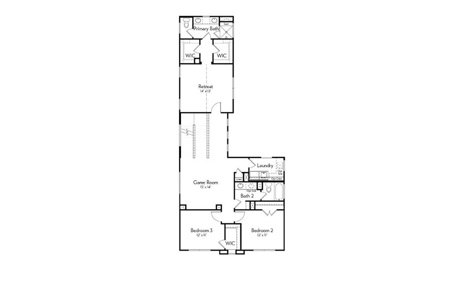 2D floor plan layout for the Alcott by Autograph Homes in Indigo, Richmond, TX (Image 3). 2D floor plan layout for the Alcott by Autograph Homes in Indigo, Richmond, TX (Image 3).