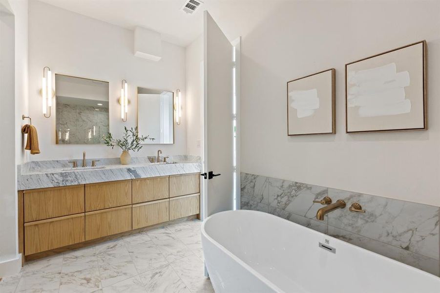 Furnished interior view inside a new home in , Dallas (Image 13). Furnished interior view inside a new home in , Dallas (Image 13).