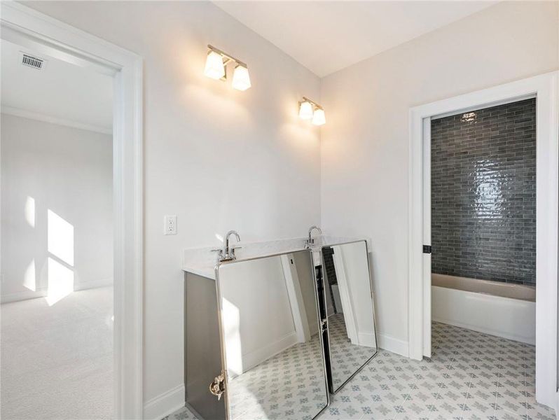 Furnished interior view inside a new home in , Buford (Image 39).