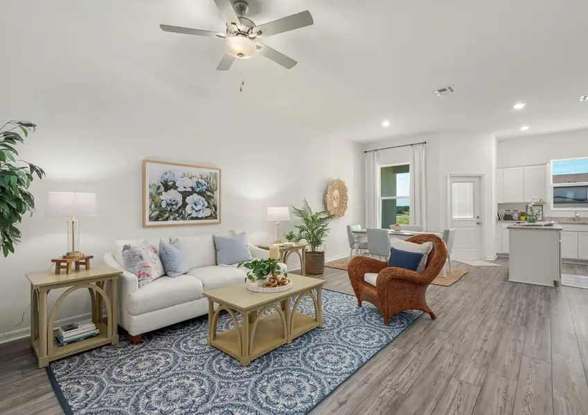 Enjoy time with family in this spacious, open family room.