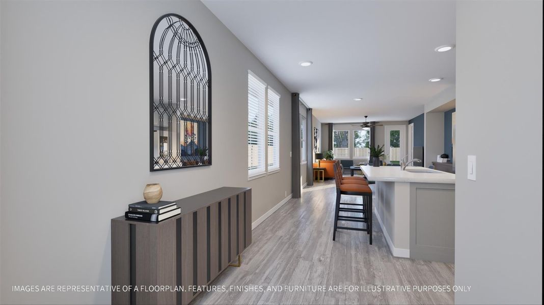 Furnished interior view inside a new home in La Segarra 40', Brookshire (Image 14). Furnished interior view inside a new home in La Segarra 40', Brookshire (Image 14).