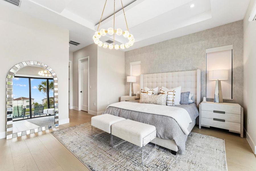 Furnished interior view inside a new home in , Palm Beach Gardens (Image 34).