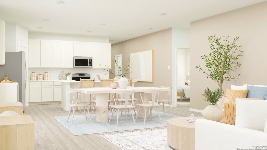 Furnished interior view inside a new home in Kyndwood, New Braunfels (Image 15). Furnished interior view inside a new home in Kyndwood, New Braunfels (Image 15).