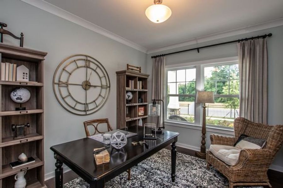 Representative furnished interior of a home built from the Drake by True Homes in Wheatfield Estates, Statesville (Image 7).