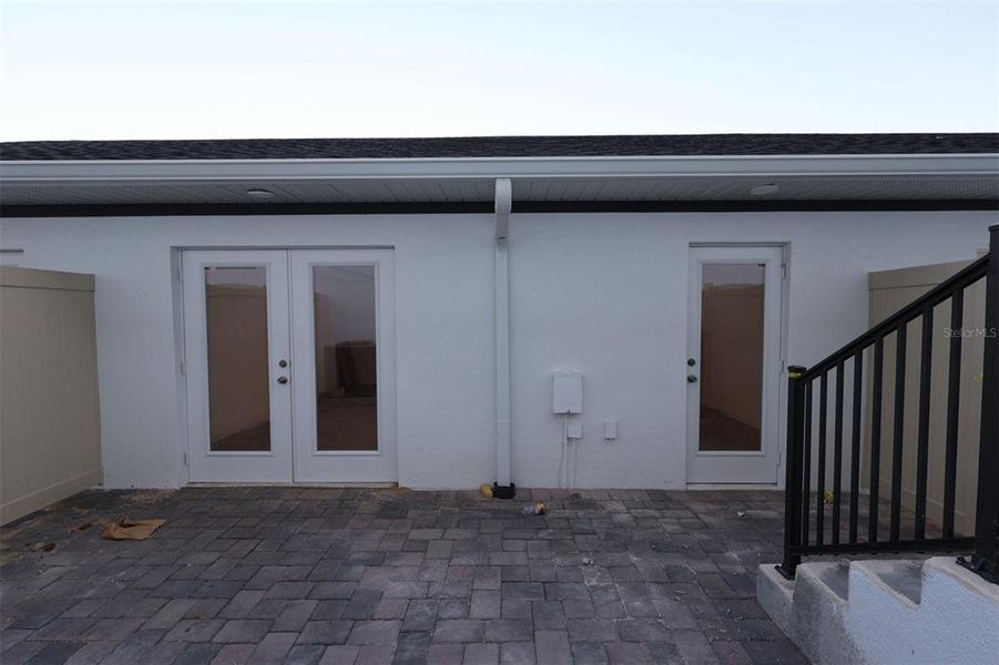 Exterior details and patio area of a home in Tribute at Ovation, Winter Garden (Image 26). Exterior details and patio area of a home in Tribute at Ovation, Winter Garden (Image 26).