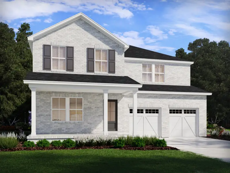 Front exterior of a new home in Station Hill - Reserve Series, Franklin, TN, highlighting curb appeal (Image 1).