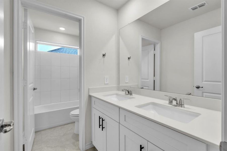 Furnished interior view inside a new home in The Landing at Hidden Lakes, McKinney (Image 13).