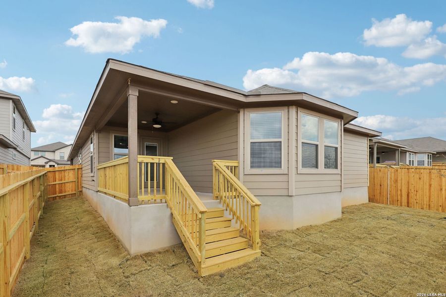 Exterior details and patio area of a home in Lark Canyon, New Braunfels (Image 25). Exterior details and patio area of a home in Lark Canyon, New Braunfels (Image 25).