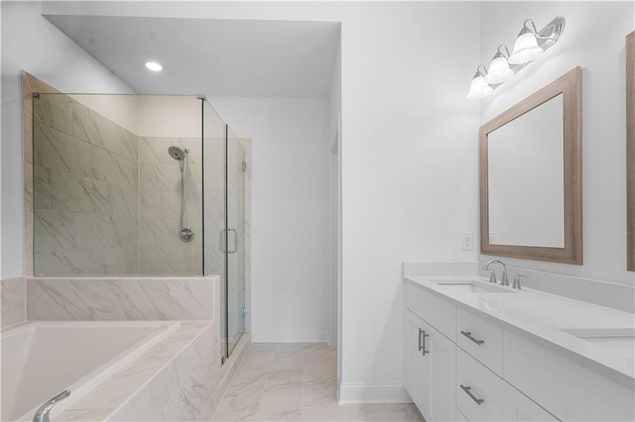 Furnished interior view inside a new home in Evanshire Townhomes, Duluth (Image 7).