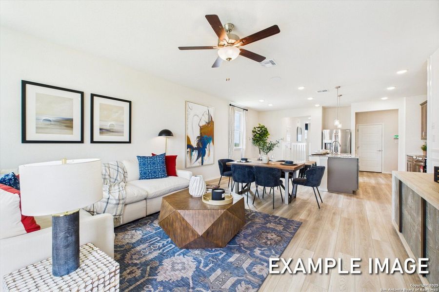 Furnished interior view inside a new home in Agave, San Antonio (Image 7).