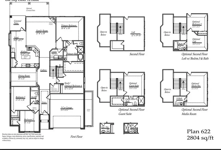 2D floor plan layout for the 622 by Long Lake Ltd. in Sunterra Lakes, Brookshire, TX (Image 3). 2D floor plan layout for the 622 by Long Lake Ltd. in Sunterra Lakes, Brookshire, TX (Image 3).