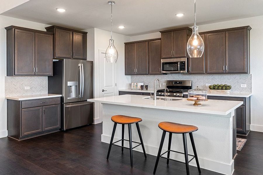 Representative furnished interior of a home built from the Trinity by Taylor Morrison in Emory Crossing 50s, Hutto (Image 9). Representative furnished interior of a home built from the Trinity by Taylor Morrison in Emory Crossing 50s, Hutto (Image 9).