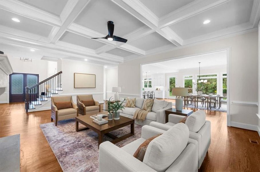 Furnished interior view inside a new home in , Canton (Image 58).